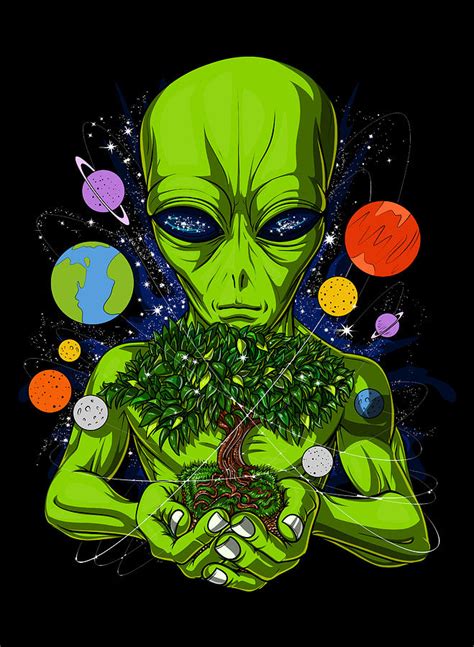 Alien Space Tree Of Life Digital Art By Nikolay Todorov Fine Art America