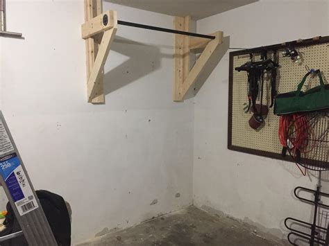 How To Make A Pull Up Bar In Your Garage Diy Pullup Bar Diy Home