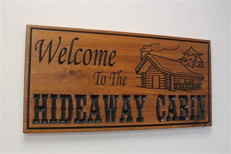 Personalized Cabin Sign For Cabin Decor Cabin Wood Sign Welcome To Our