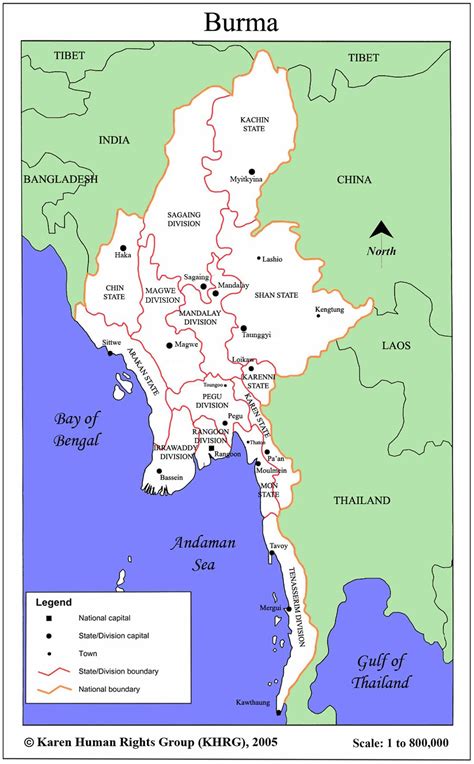 Myanmar Map Myanmar • Mappery