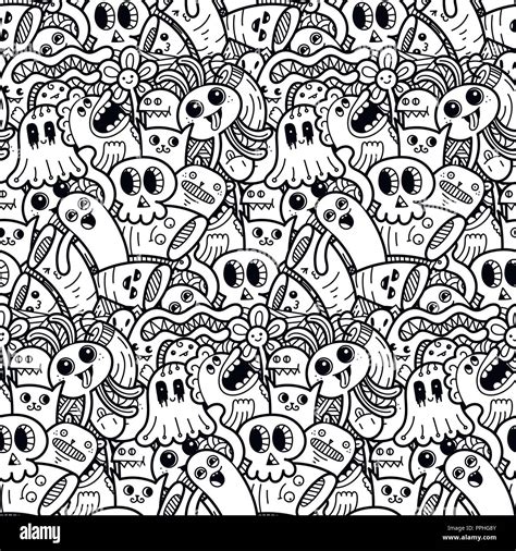 Doodle Monster Coloring Pages