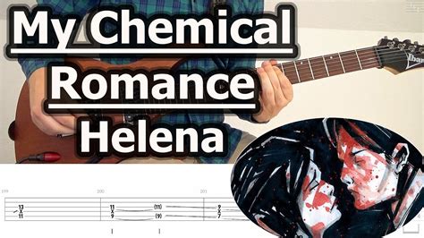 My Chemical Romance Helena Guitar Tabs Tutorial Youtube