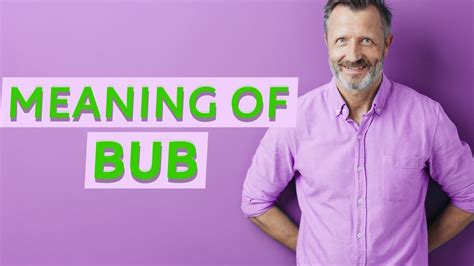 Bub Definition Of Bub 📖 Youtube