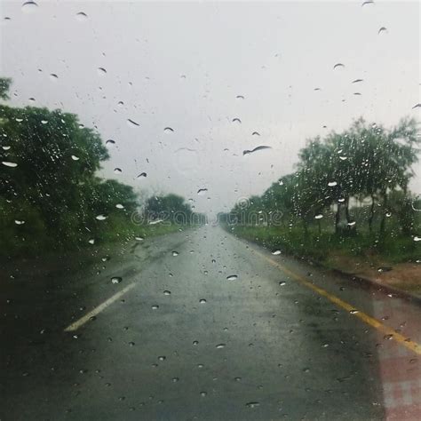 Raining On Highway Stock Image Image Of Road Long Raining 74911187