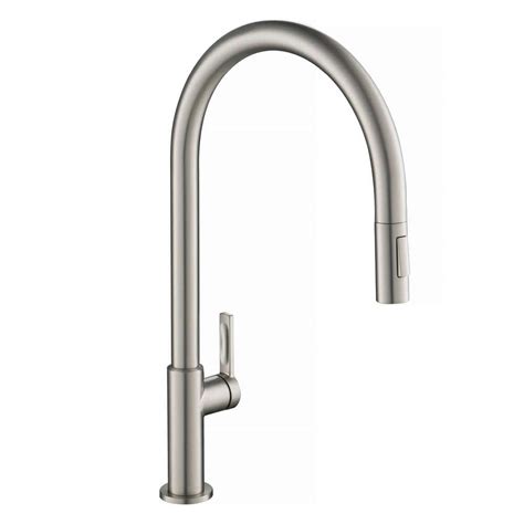 Kraus Oletto High Arc Single Handle Pull Down Sprayer Kitchen Faucet In Spot Free Stainless