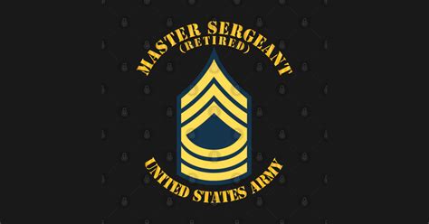 Pocket Msg Master Sergeant Blue Retired Pocket Msg Master