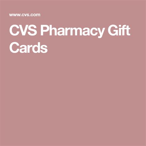 Ption card that is accepted at cvs pharmacy to save on prescription medication. CVS Pharmacy Gift Cards | Pharmacy gifts, Cvs pharmacy, Gift card