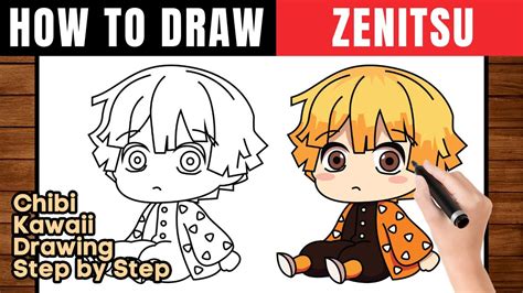 How To Draw Zenitsu Draw Chibi Zenitsu Step By Step Youtube Otosection