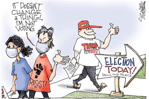 Political Cartoon Don’t Vote Elect Trump