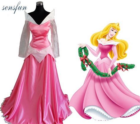 Sensfun Sexy Pink Princess Aurora Dress Princess Costume Stage Princess