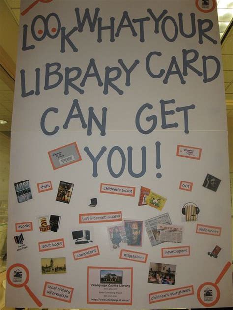 Your Library Card Display By Champaigncolibrary Via Flickr Library