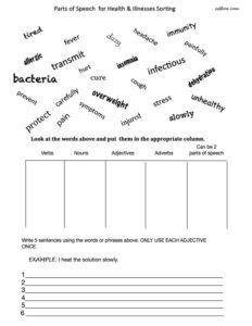 Another word for illness is sickness. 8 health problems, symptoms and illnesses vocabulary exercises