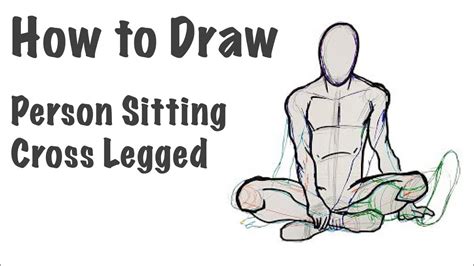 Person Sitting Cross Legged Reference Sitting Legs Crossed Pose For Drawing Reference By