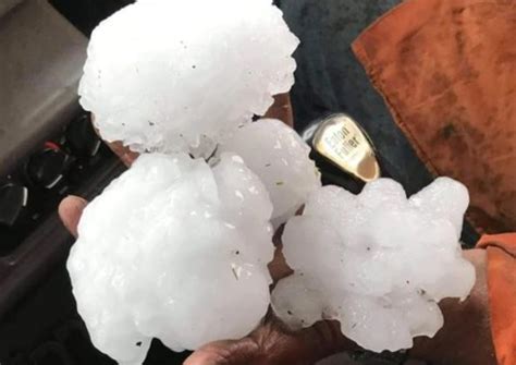 Giant Hail Hammers Mackay Australia As Wild Weather Hits Queensland