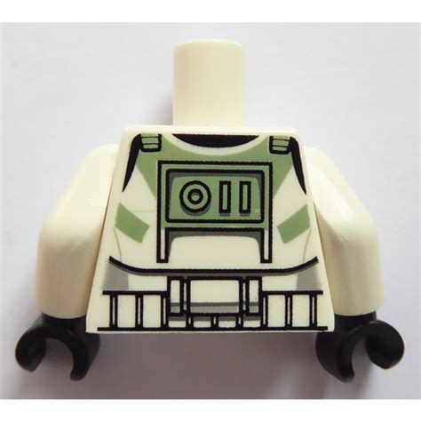 Lego White Clone Trooper With Sand Green Decoration Torso 76382