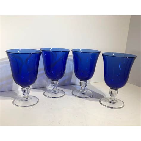 Vintage Contemporary Sapphire Royal Cobalt Blue Cristal Darques