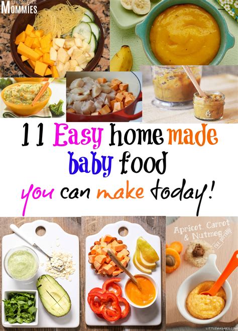 11 Easy Homemade Baby Food Recipes You Can Make Today