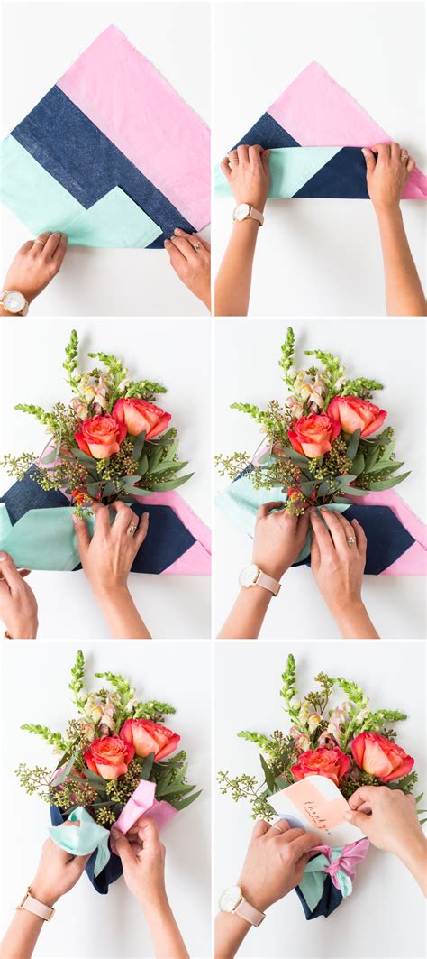 Diy Fabric Wrapped Bouquets For Ting Diy Holiday Ts Flower