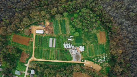 Aerial Shot Of Farmland · Free Stock Photo