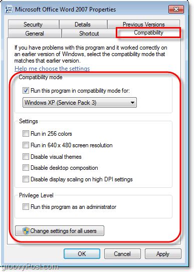 How To Run A Program In Windows 7 Compatibility Mode