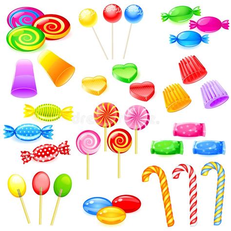 Sweet Candies Stock Vector Illustration Of Editable 33278609
