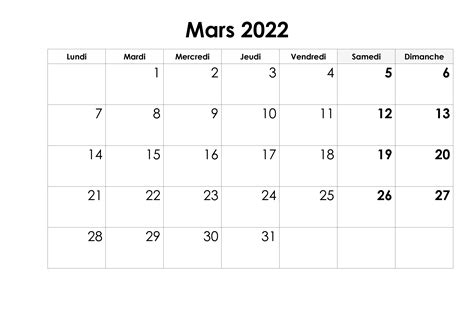 Imprimables Calendrier Mars 2022 Modèles In Pdf And Word