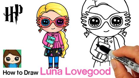 Comment dessiner pois verts kawaii etape par etape dessins. How to Draw Luna Lovegood | Harry Potter - YouTube