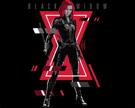 Marvel Black Widow Logo Glitch Portrait Designblack Widow Etsy