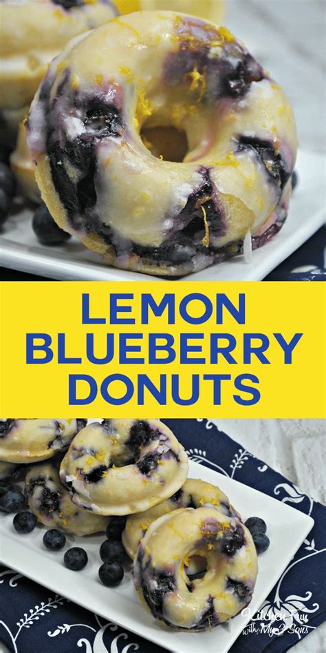 Blueberry Lemon Donuts Blueberry Recipes Homemade Donuts Homemade Donuts Recipe