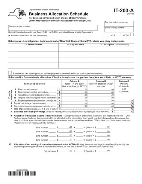 Form It 203 A Fill Out Sign Online And Download Fillable Pdf New