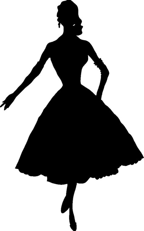 Woman Silhouette In Gown Clipart 20 Free Cliparts Download Images On