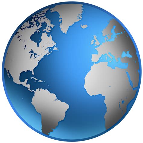 Black Png Globe With Ourline