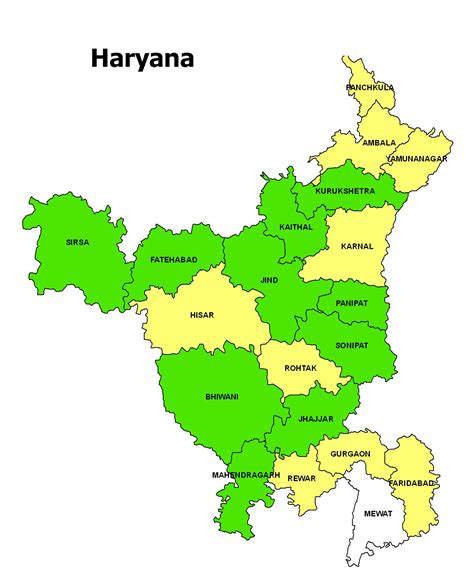 Political Map Of Haryana