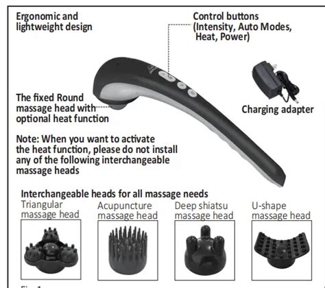 Snailax Sl 482 Handheld Massager Manual Manuals Clip