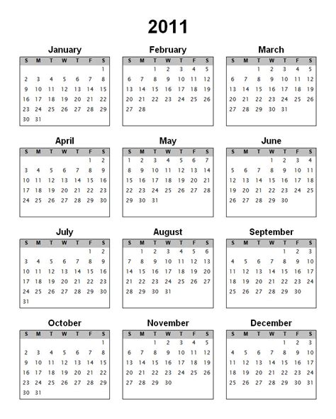 Allround 2011 Calendar