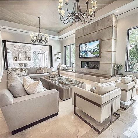 Cool 49 Gorgeous Luxurious Living Room Design For Luxury Home Ideas