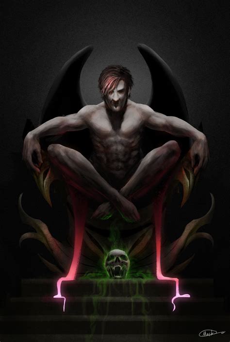 Silly Drawing Pure Dark By Maskman626 Vampire Male Succubus Incubus Wings Demon Devil Monster