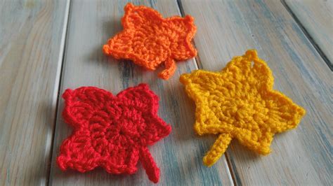 Crochet How To Crochet A Maple Leaf Crochet Leaf Patterns