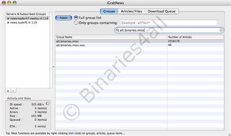 Igrabnews Tutorial Downloading By Updating Headers Binaries4all