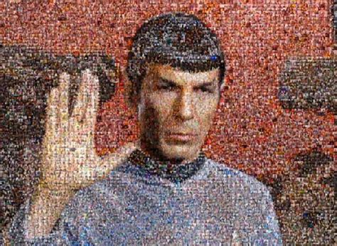 William Shatner Creates Portrait Of Spock Composed Of Trekkie Selfies