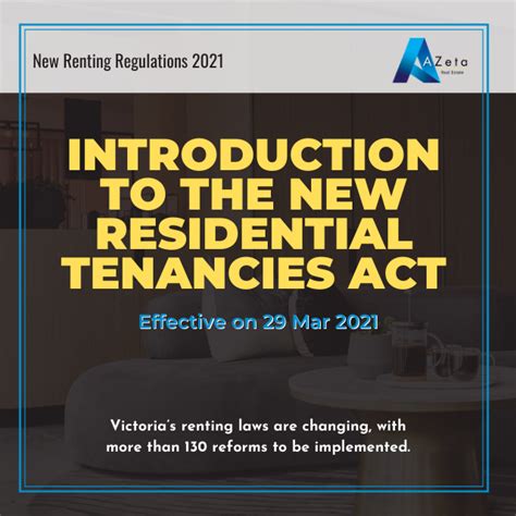 Introduction To The New Residential Tenancies Act