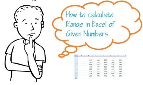 How To Calculate Range In Excel Of Numbers Using Excel Range Function