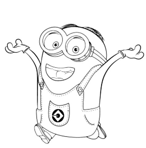 Print And Download Minion Coloring Pages For Kids To Have Fun