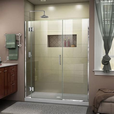 Dreamline Unidoor X 64 5 To 65 In X 72 In Frameless Hinged Shower Door In Chrome D12830572 01