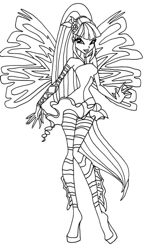 Winx Club Musa Sirenix Coloring Pages Coloring Pages