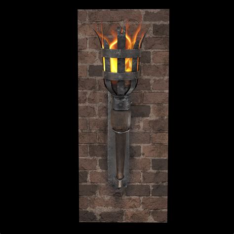 Medieval Wall Torch 3d Model By Get Dead Entertainment
