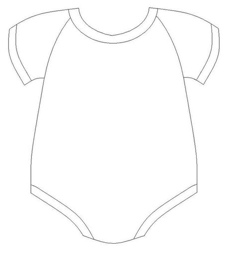 Printable Onesie Outline Customize And Print