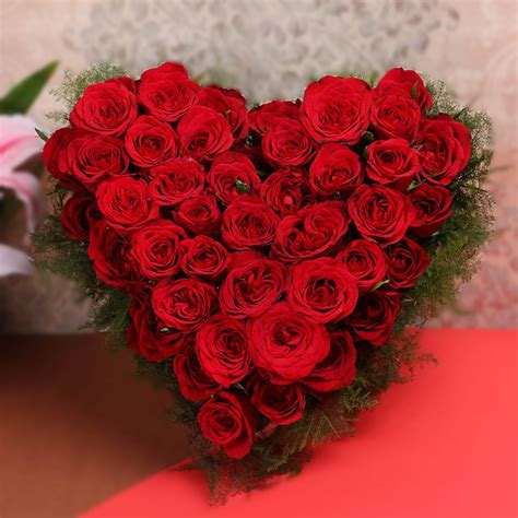 Delivery 3 Dozen Heart Shaped Red Rose In Bouquet To Philippines