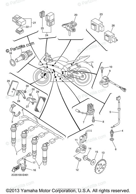 Di bawah adalah wiring diagram untuk rujukan rasanya dari suzuki sv650. Yamaha Motorcycle 2006 OEM Parts Diagram for Electrical - 1 | Partzilla.com