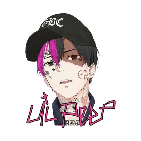 Lil Peep Anime Hell Boy Lil Peep Crewneck Sweatshirt Teepublic
